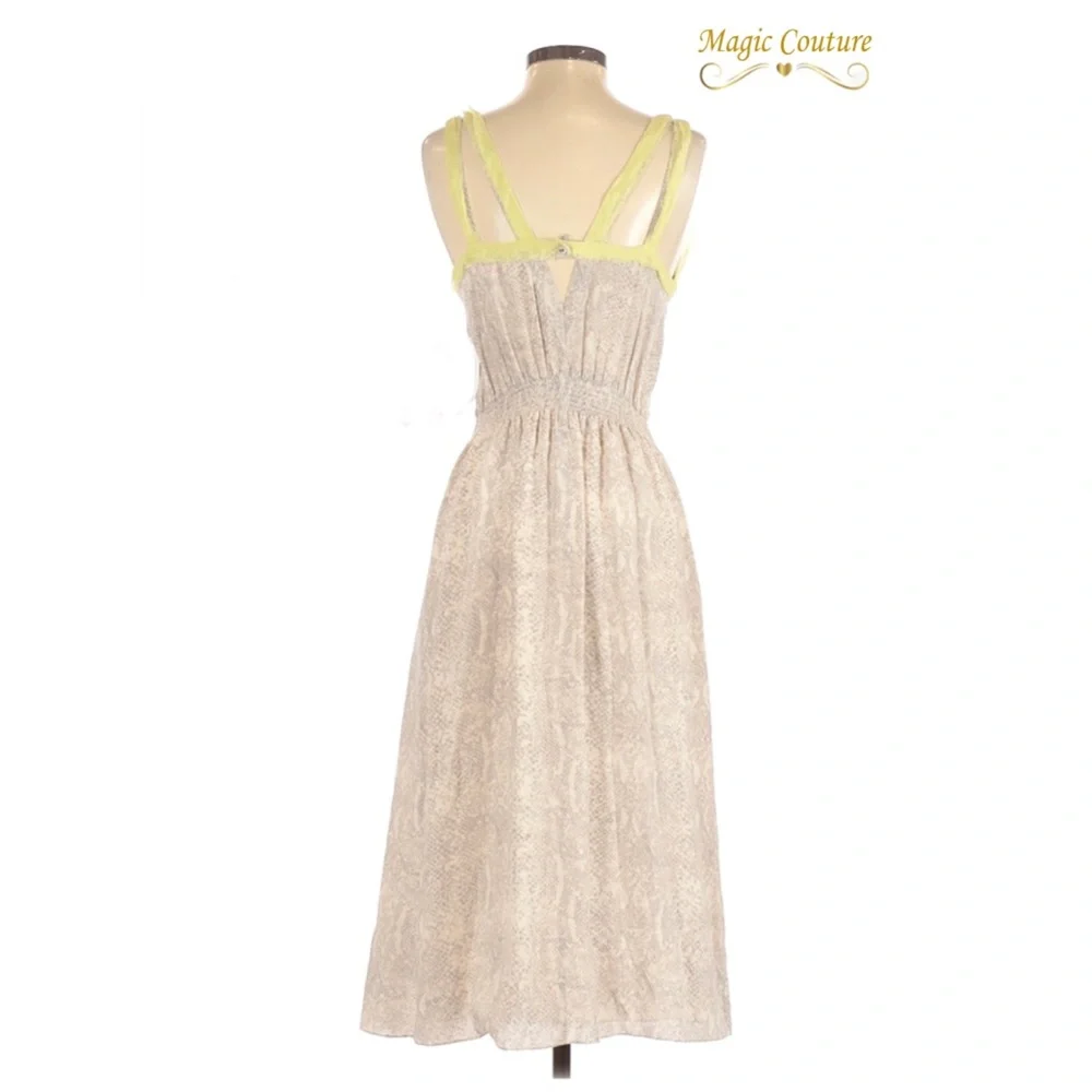 ❌SOLD❌Rebecca Taylor 100% Silk Sleeveless Flowy Dress🤍⭐️🤍 - Picture 2 of 15
